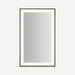 Robern Sculpt Lighted Mirror, 25” x 41” x 2-1/4", Slim Museum Frame, Perimeter Light Pattern, Warm White (3000K), Dimmab