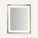 Robern Sculpt Lighted Mirror, 27” x 33” x 2-5/16”, Chamfer Museum Frame, Perimeter Light Pattern, Warm White (3000K), Di