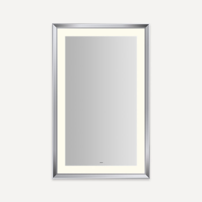 Robern Sculpt Lighted Mirror, 27” x 43” x 2-5/16”, Chamfer Museum Frame, Perimeter Light Pattern, Warm White (3000K), Di