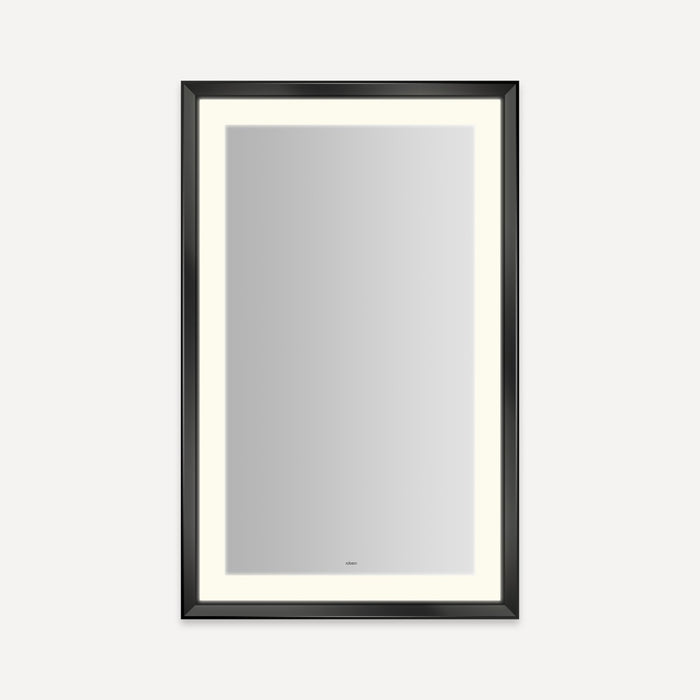 Robern Sculpt Lighted Mirror, 27” x 43” x 2-5/16”, Chamfer Museum Frame, Perimeter Light Pattern, Warm White (3000K), Di