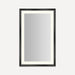 Robern Sculpt Lighted Mirror, 27” x 43” x 2-5/16”, Chamfer Museum Frame, Perimeter Light Pattern, Warm White (3000K), Di