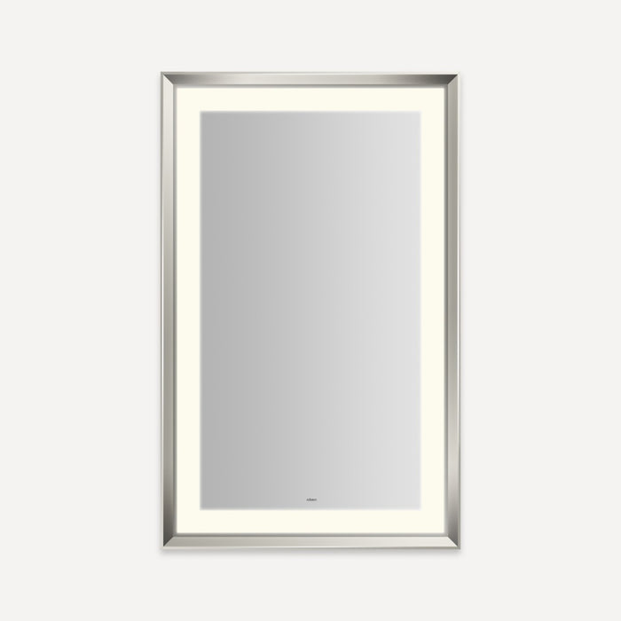 Robern Sculpt Lighted Mirror, 27” x 43” x 2-5/16”, Chamfer Museum Frame, Perimeter Light Pattern, Warm White (3000K), Di