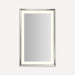Robern Sculpt Lighted Mirror, 27” x 43” x 2-5/16”, Chamfer Museum Frame, Perimeter Light Pattern, Warm White (3000K), Di