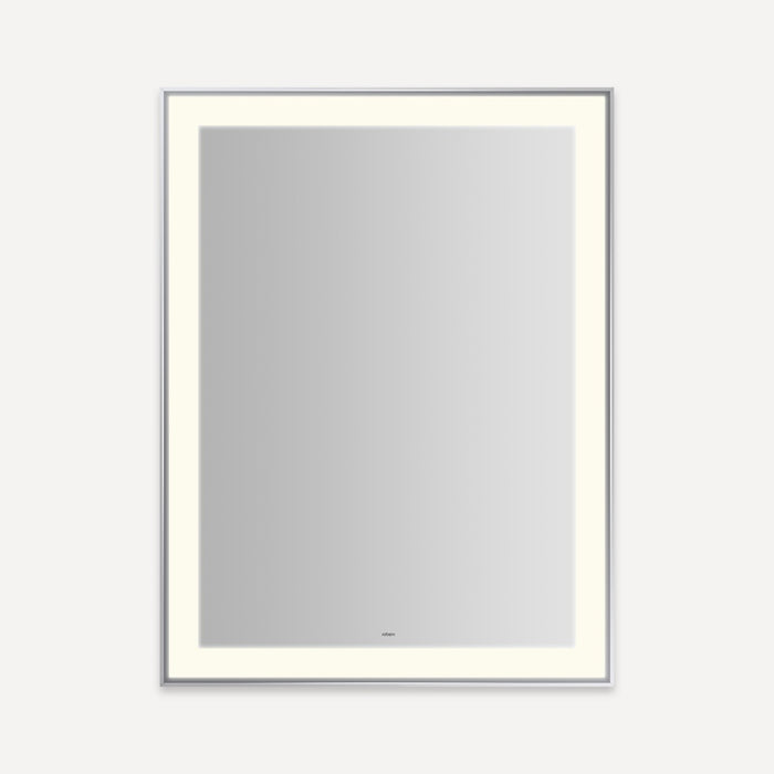 Robern Sculpt Lighted Mirror, 31” x 41” x 2-1/4", Slim Museum Frame, Perimeter Light Pattern, Warm White (3000K), Dimmab