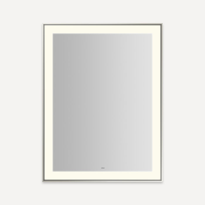 Robern Sculpt Lighted Mirror, 31” x 41” x 2-1/4", Slim Museum Frame, Perimeter Light Pattern, Warm White (3000K), Dimmab