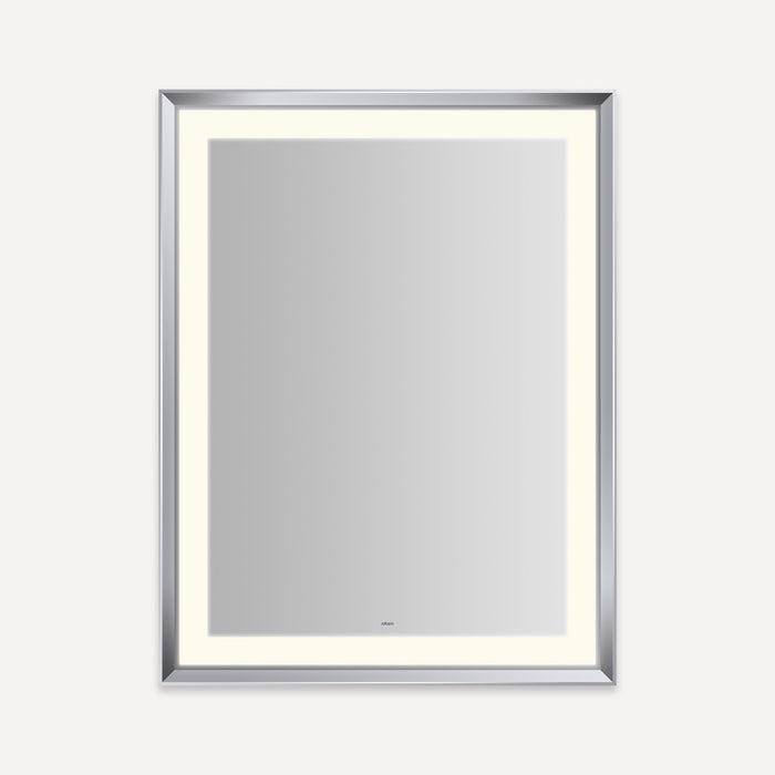 Robern Sculpt Lighted Mirror, 33” x 43” x 2-5/16”, Chamfer Museum Frame, Perimeter Light Pattern, Warm White (3000K), Di