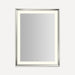 Robern Sculpt Lighted Mirror, 33” x 43” x 2-5/16”, Chamfer Museum Frame, Perimeter Light Pattern, Warm White (3000K), Di