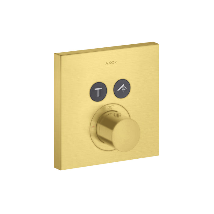 AXOR ShowerSelect Thermostatic Trim Square for 2 Functions