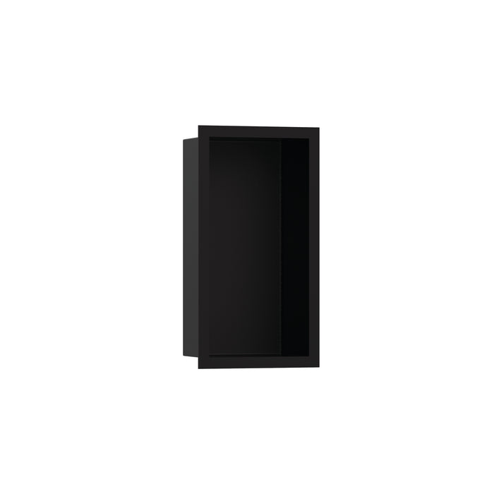 hansgrohe XtraStoris Individual Wall Niche Matte Black with Design Frame 12"x 6"x 4"