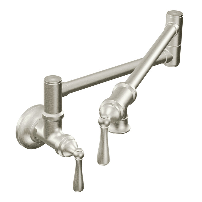 Moen Traditional Pot Filler S664 Two-Handle Kitchen Faucet