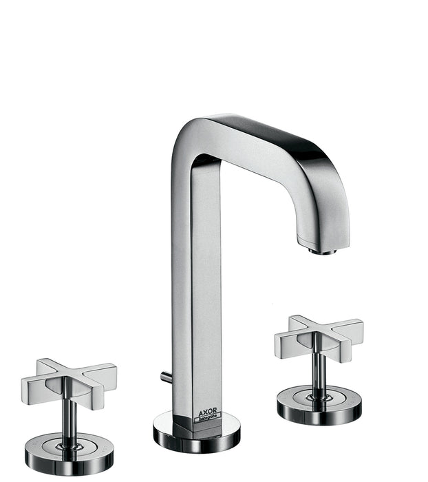 AXOR Citterio Widespread Faucet 170 with Cross Handles and Pop-Up Drain, 1.2 GPM