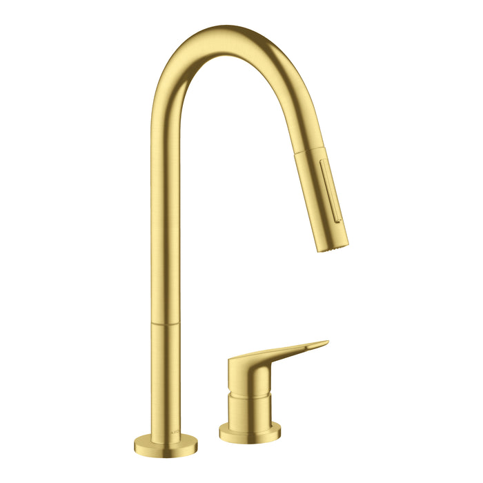 AXOR Citterio M 2-Hole Single-Handle Kitchen Faucet 2-Spray Pull-Down, 1.75 GPM