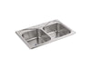 Sterling 11400-4 Southhaven 33" Top-mount Double-bowl Kitchen Sink