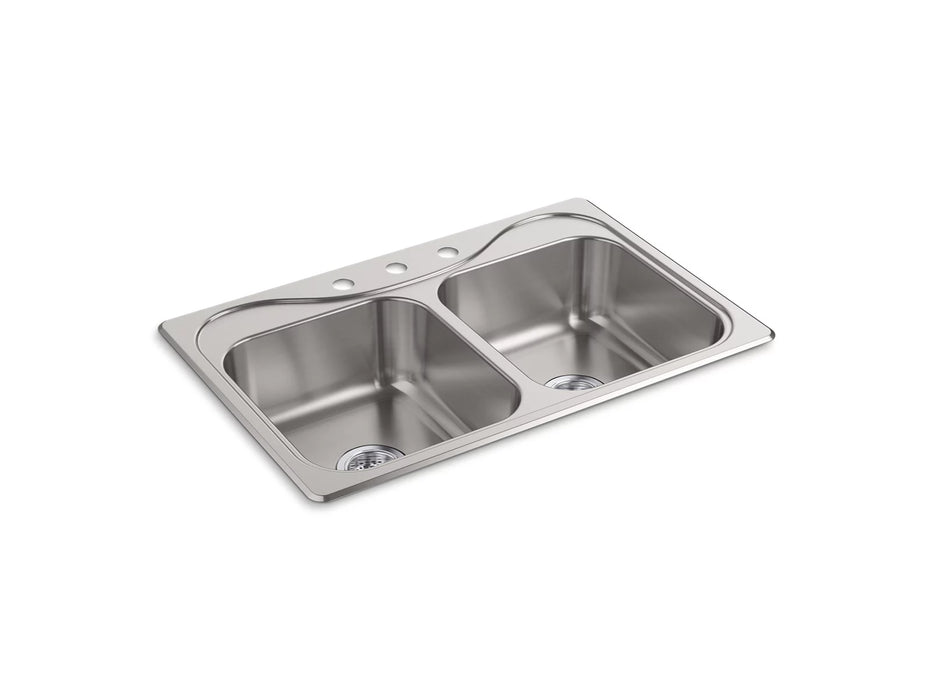 Sterling 11400-3 Southhaven 33" Top-mount Double-bowl Kitchen Sink