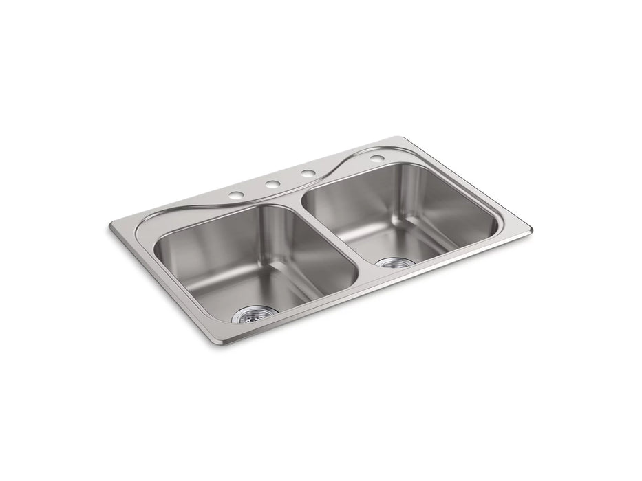 Sterling 11402-4 Southhaven 33" Top-mount Double-bowl Kitchen Sink