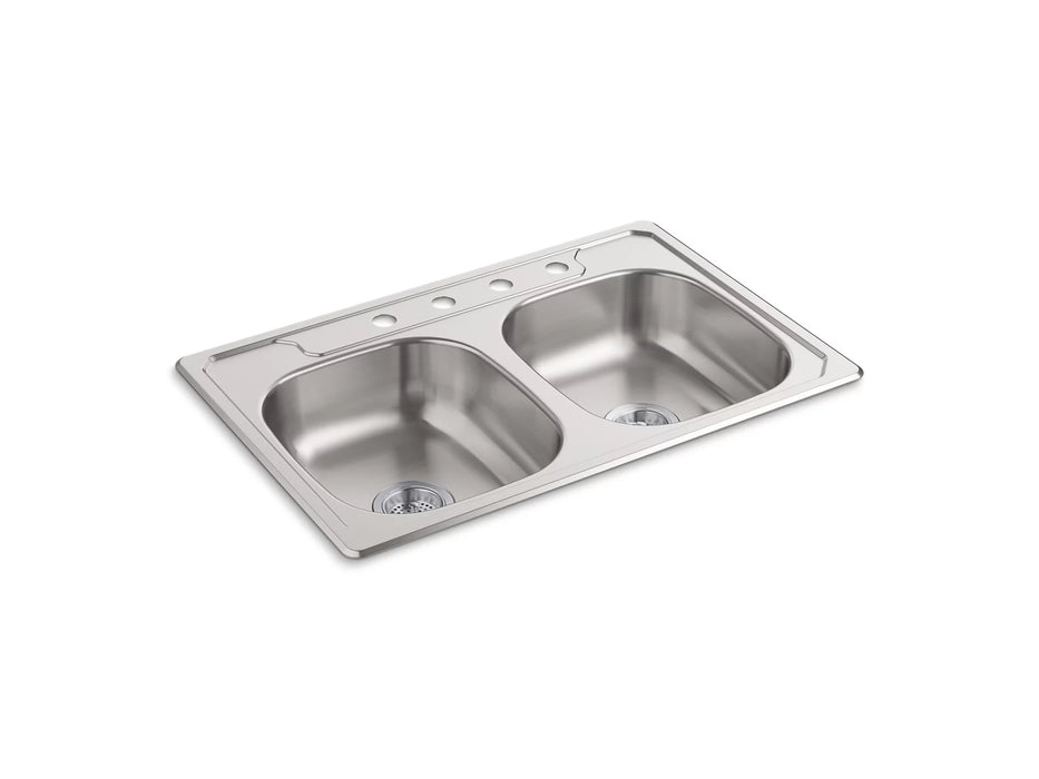 Sterling 14633-4 Middleton 33" Top-mount Double-bowl Kitchen Sink