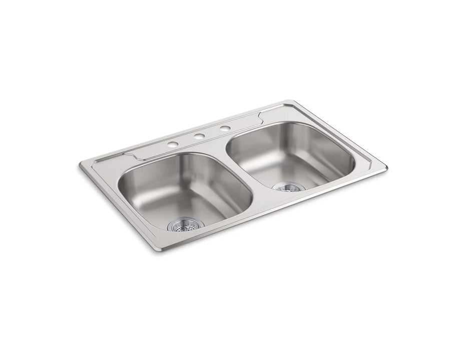 Sterling 14633-3 Middleton 33" Top-mount Double-bowl Kitchen Sink