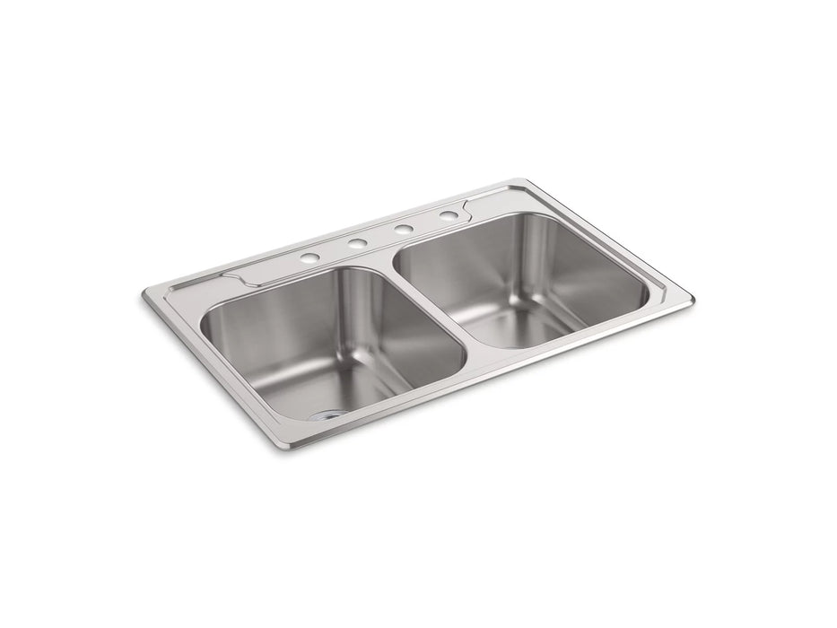 Sterling 14708-4 Middleton 33" Top-mount Double-bowl Kitchen Sink