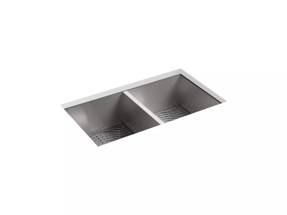 Sterling 20024-PC Ludington 32" Undermount Double-bowl Kitchen Sink wi