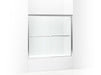 Sterling 5425-59 Finesse Frameless Sliding Bath Door 54-5/8"–59-5/8" W x 55-3/16" H, Silver