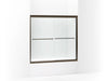 Sterling 5425-57 Finesse Frameless Sliding Bath Door, 55-1/2" H x 52 -
