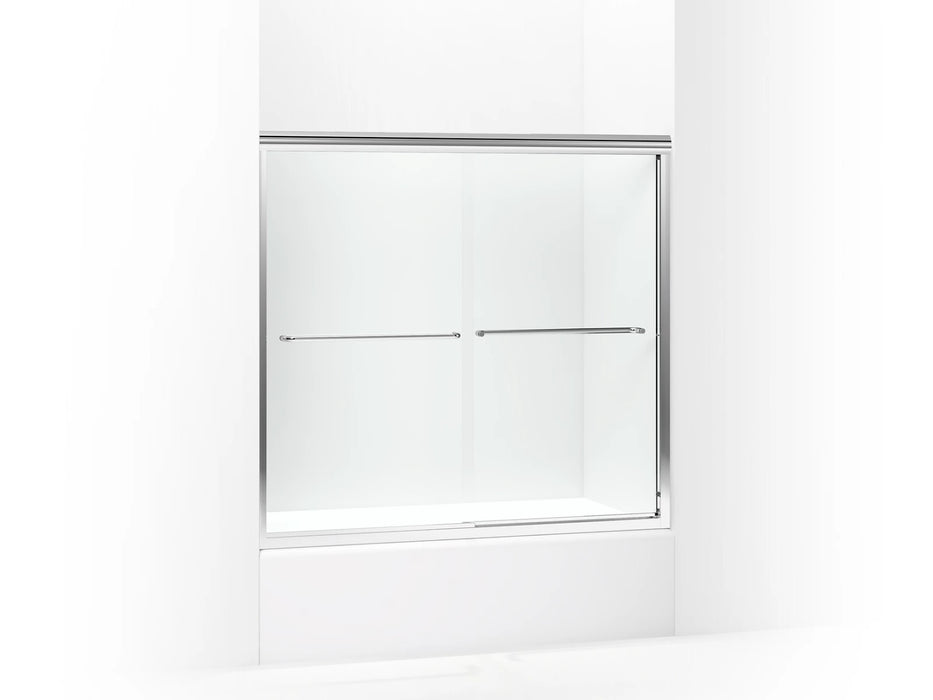 Sterling 5425-57 Finesse Frameless Sliding Bath Door, 55-1/2" H x 52 -