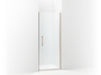 Sterling 5699-30 Finesse Peak Headerless Frameless Pivot Shower Door 30" Max Opening x 67" H, Nickel