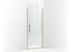 Sterling 5699-33 Finesse Peak Headerless Frameless Pivot Shower Door 33" Max Opening x 67" H, Nickel