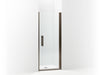 Sterling 5699-34 Finesse Peak Headerless Frameless Pivot Shower Door 34-1/2" Max Opening x 67" H, Deep Bronze