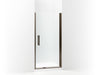 Sterling 5699-36 Finesse Peak Headerless Frameless Pivot Shower Door 36" Max Opening x 67" H, Deep Bronze