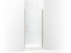 Sterling 5699-39 Finesse Peak Headerless Frameless Pivot Shower Door 39" Max Opening x 67" H, Nickel