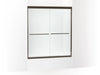 Sterling 572125-G05 Finesse 65-1/2" H Sliding Shower Door with 1/4"-th