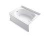 Sterling 71111112 Ensemble 60" x 42" Vikrell® Bath, Left Above-floor D