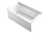 Sterling 71171112 Ensemble 60" x 30" Vikrell® Bath, Left Above-floor D