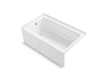 Sterling 71621112-LNR 60" x 36" Above-floor-drain Vikrell® Alcove Bath