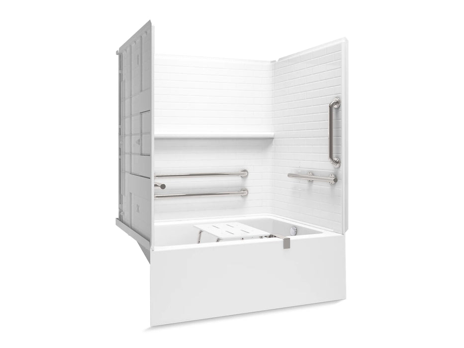 Sterling 71630127 Forum Traverse 60" x 42" Above-floor-drain Vikrell® 