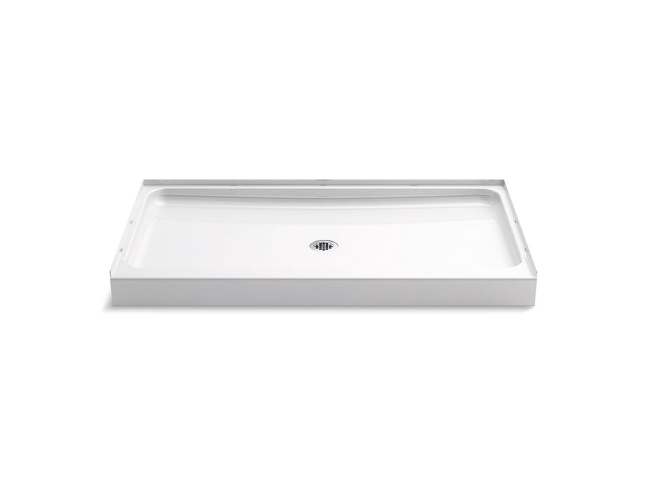 Sterling 72131100 Ensemble 60" x 34" Vikrell® Shower Base, Center Drai