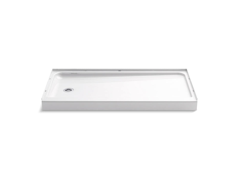 Sterling 72171110 Ensemble 60" x 30" Vikrell® Shower Base, Left Drain
