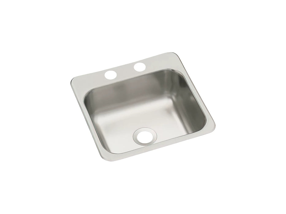 Sterling B155-2 15" Top-mount Single-bowl Bar Sink