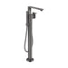AXOR Edge Freestanding Tub Filler Trim with 1.75 GPM Handshower - Diamond Cut
