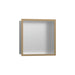hansgrohe XtraStoris Individual Wall Niche Brushed Stainless Steel with Design Frame 12"x 12"x 4"