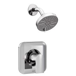 Moen T2472EP Genta Pressure Balanced Shower Trim Package with Multi Function Shower Head - Less Valve in Chrome