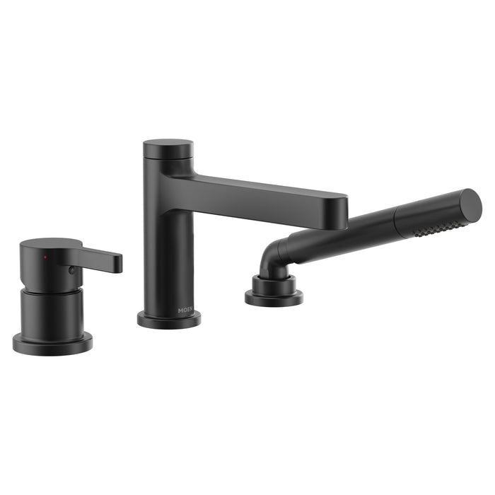 Moen Vichy One-Handle Roman Tub Faucet Includes Hand Shower - Matte Black