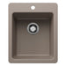 BLANCO Liven SILGRANIT 17" Dual Mount Bar Sink - Truffle