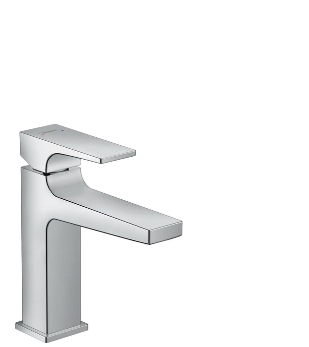 hansgrohe Metropol Single-Hole Faucet 110 with Lever Handle and Pop-Up Drain, 0.5 GPM