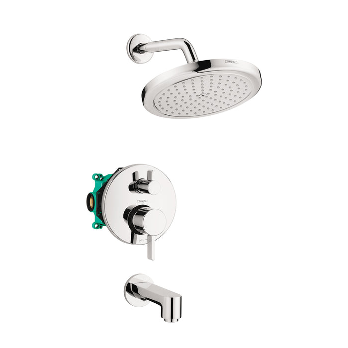 hansgrohe Croma Pressure Balance Tub/Shower Set with Rough, 2.0 GPM