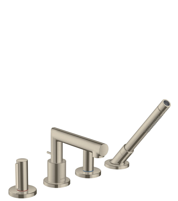AXOR Uno 4-Hole Roman Tub Set Trim with Zero Handles and 1.75 GPM Handshower