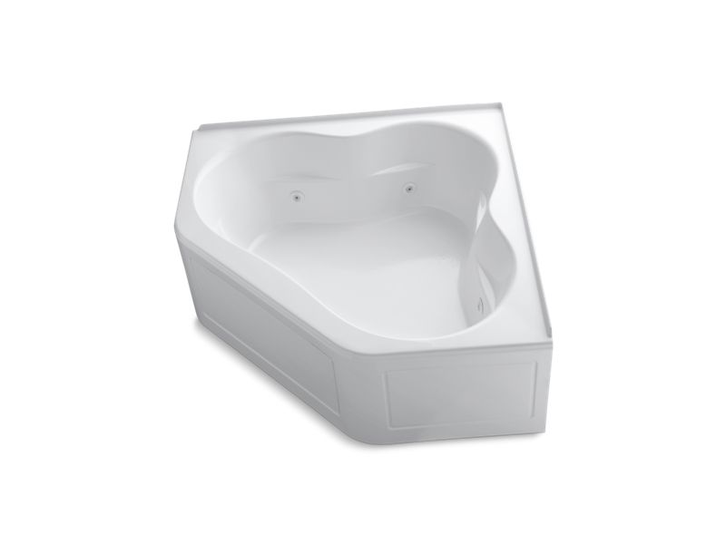 KOHLER K-1160-LA-0 Tercet 60" x 60" alcove whirlpool with integral flange and center drain