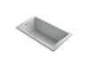 KOHLER K-1173-VB Underscore 66" x 36" drop-in VibrAcoustic bath with end drain