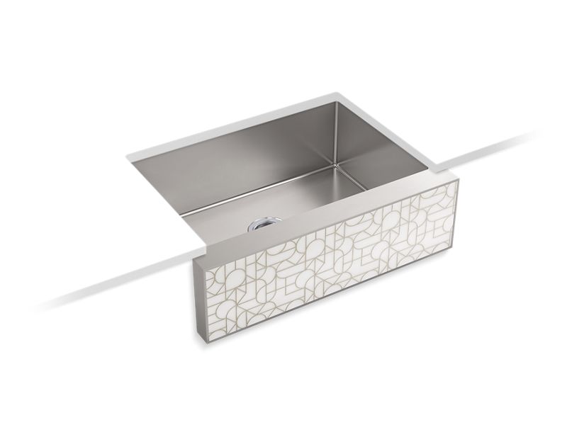 KOHLER 22571-NA Tailor 29-1/2" X 21-1/4" Undermount Single-Bowl Medium Farmhouse Kitchen Sink